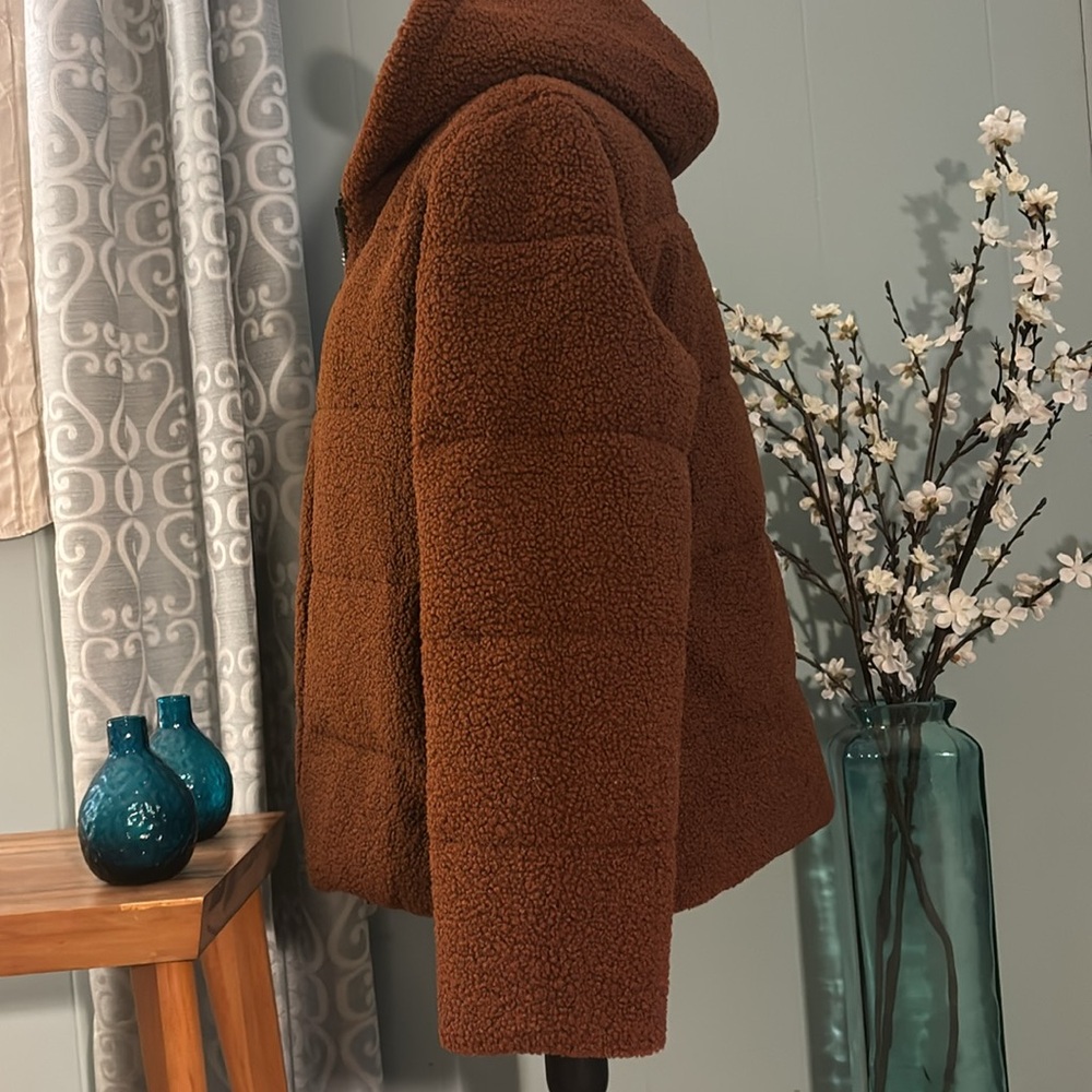 NWT NVLT Vegan Down Berber Teddy Jacket - Picture 6 of 14